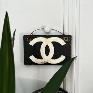 Brandy Melville Chanel Distressed Logo Sign
